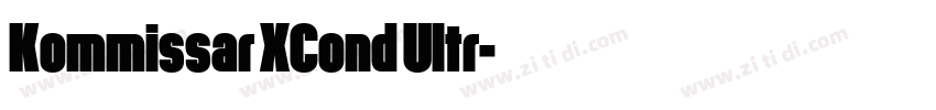 Kommissar XCond Ultr字体转换